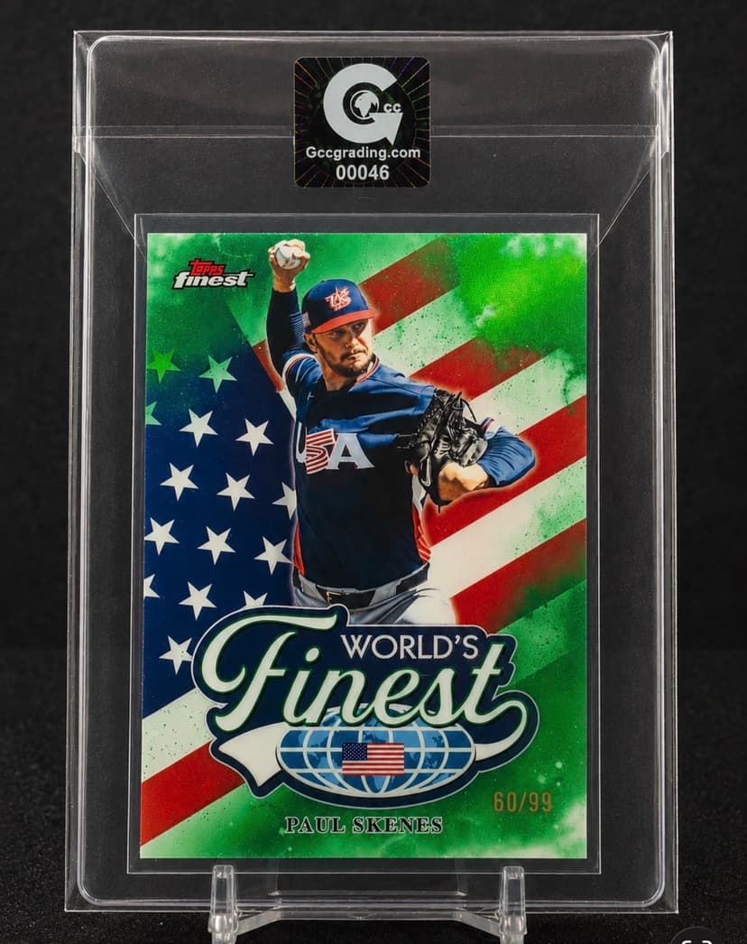Paul Skenes World's Finest Card with GCC Black Sticker